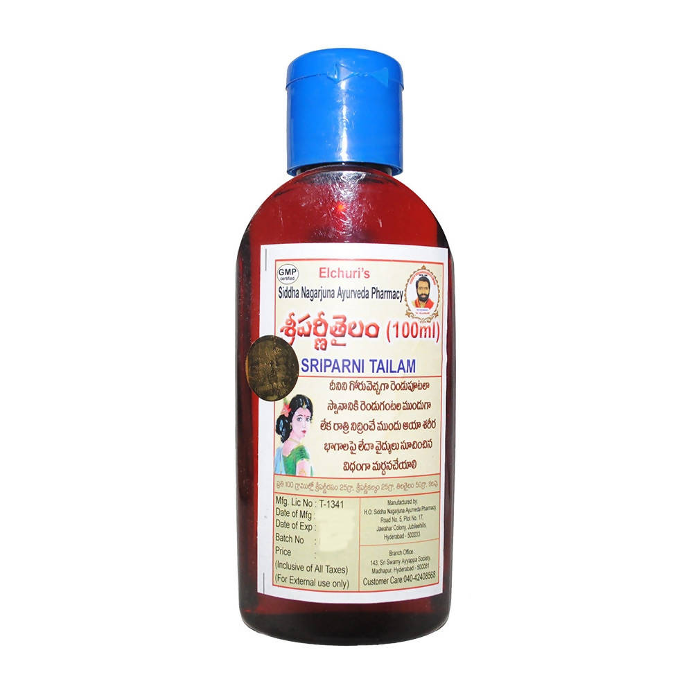 Siddha Nagarjuna Ayurveda Sriparni Tailam - Distacart