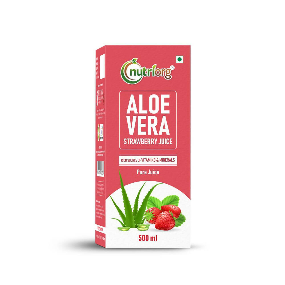 Nutriorg Aloevera Strawberry Juice - Distacart