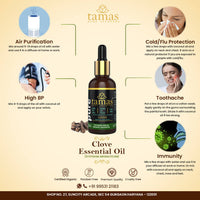 Thumbnail for Tamas Pure Ayurveda 100% Organic Clove Essential Oil-USDA Certified Organic - Distacart