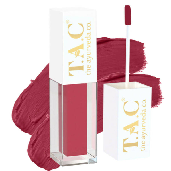 TAC - The Ayurveda Co. Liquid Matte Maroon Fantasy Lipstick - Distacart