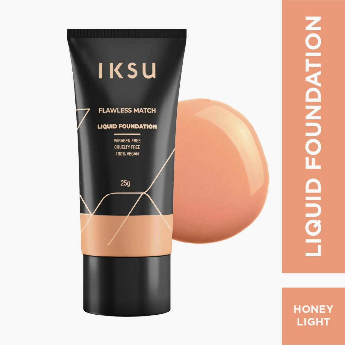 IKSU Flawless Match Liquid Foundation - Honey Light - Distacart