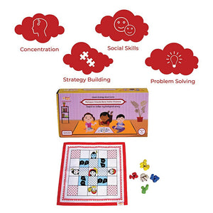 Desi Toys Ramayan Chauka Bara/ Ashta Chamma, Classic Strategy Board Game with Canvas Fabric Board, Based on Indian Mythological Story - Distacart