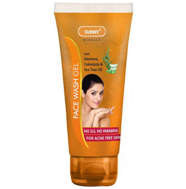 Bakson's Sunny Herbals Face Wash Gel With Aloevera, Calendula & Tea Tree Oil - Distacart