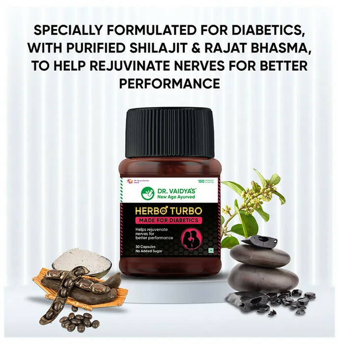 Dr. Vaidya's Herbo 24 Turbo Capsules Made For Diabetics - Distacart