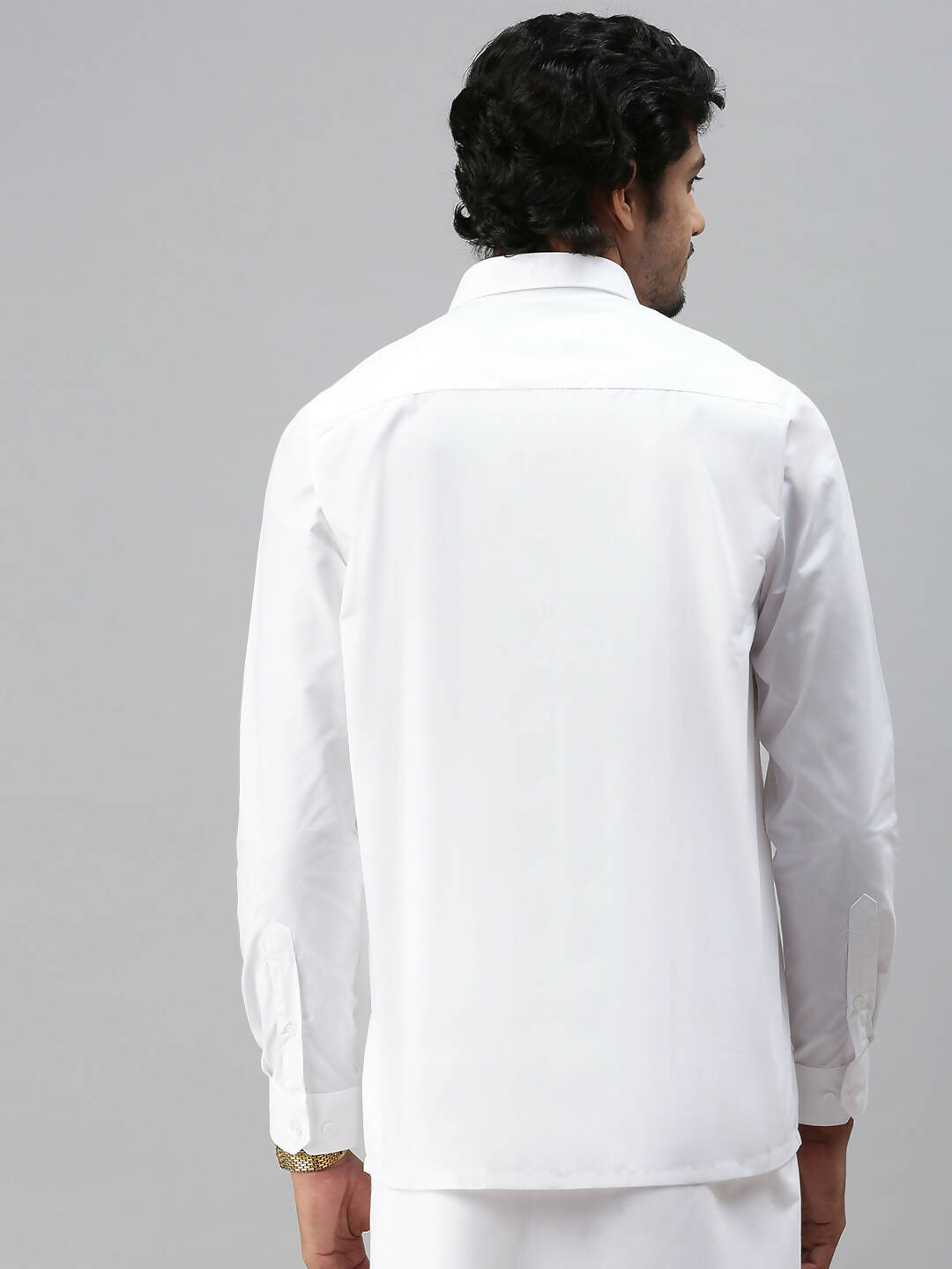 Ramraj Cotton Mens Full Sleeve White Shirt Plus Size - Soft Touch Cotton - Distacart