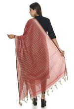 Thumbnail for Mominos Fashion Moeza Handloom Cotton Maroon Dupatta For Women - Distacart