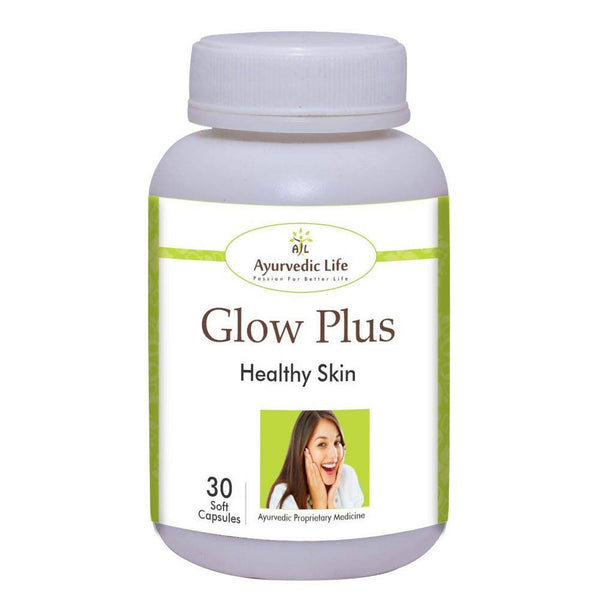 Ayurvedic Life Glow Plus Healthy Skin Capsules - Distacart