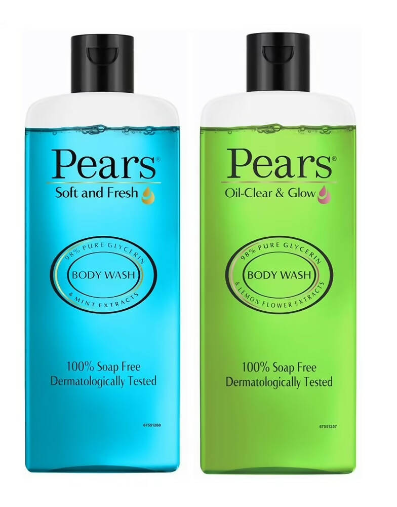 Pears Soft & Fresh and Oil Clear Body Wash Combo - Distacart