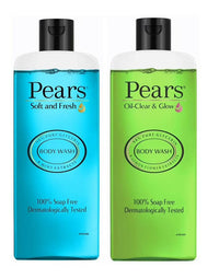 Thumbnail for Pears Soft & Fresh and Oil Clear Body Wash Combo - Distacart