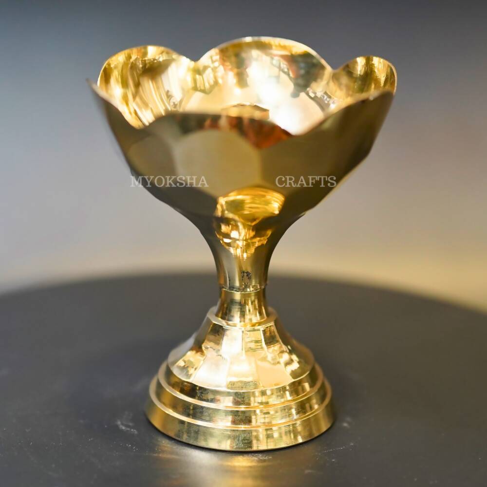 Brass Diamond Diya - Distacart