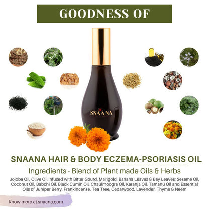 SNAANA Eczema Psoriasis Hair & Body Oil - Distacart
