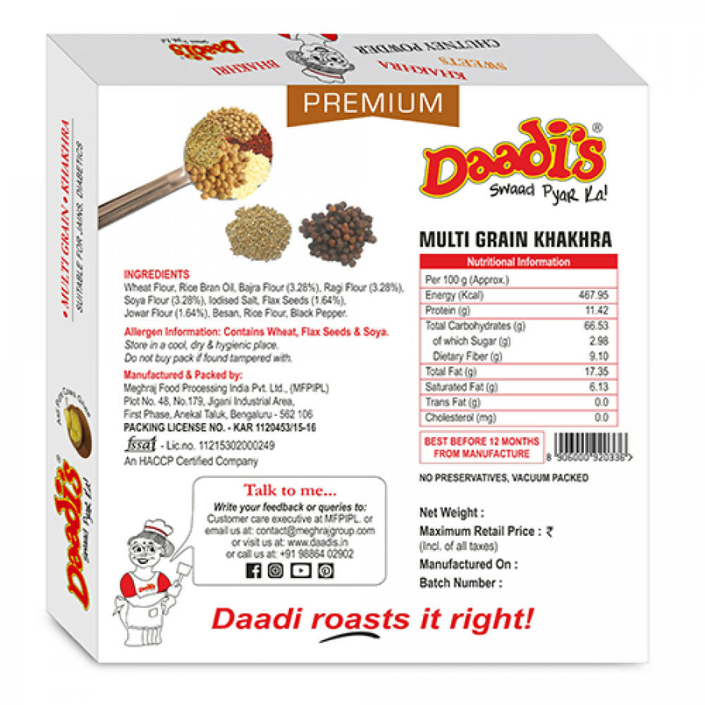 Daadi's Multi Grain Khakhra - Distacart