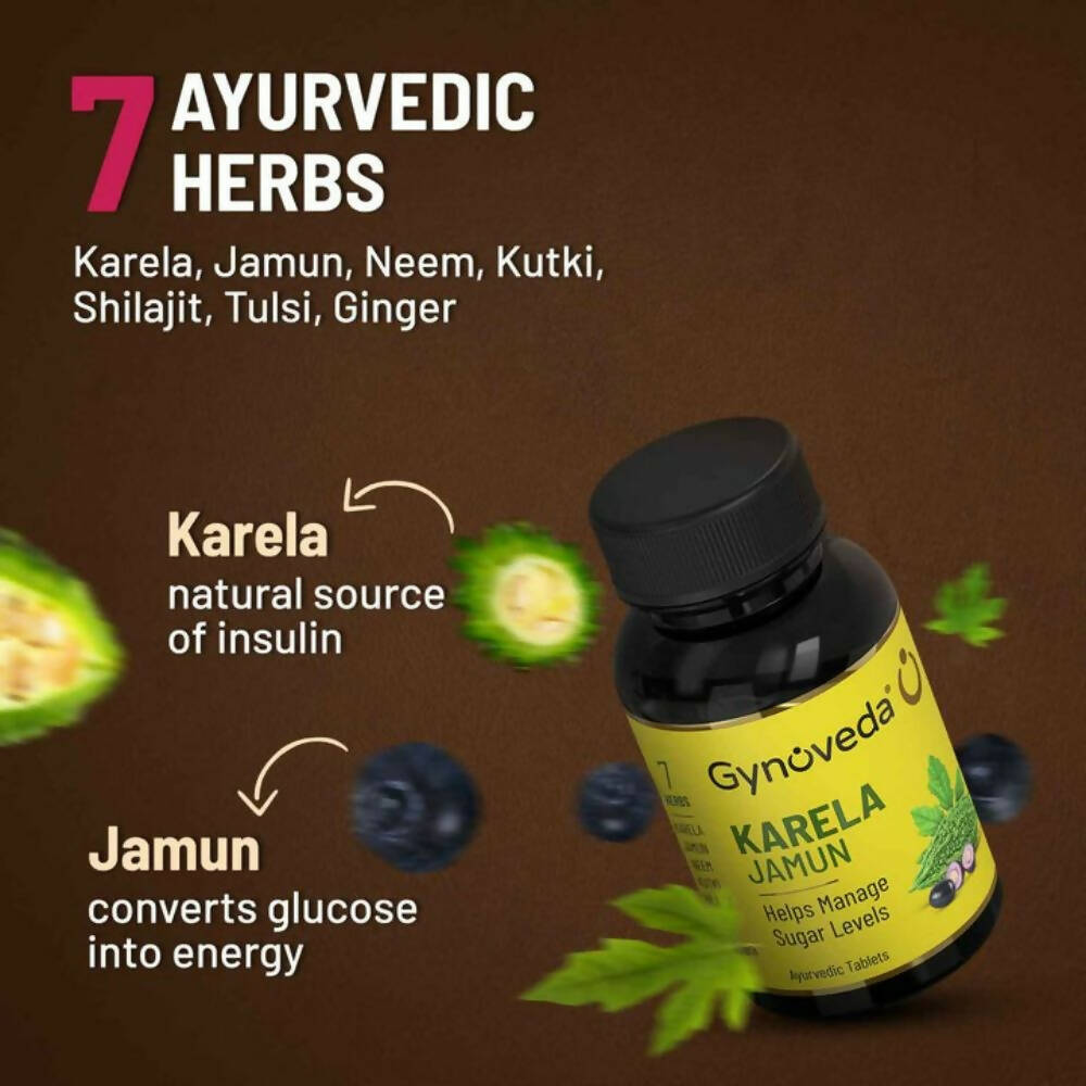 Gynoveda Karela Jamun Tablets - Distacart