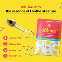 Thumbnail for Chicnutrix Illume Face Sheet Mask Infused With Lemon Essence Rich In Vitamin C Radiant and Glowing Skin - Distacart