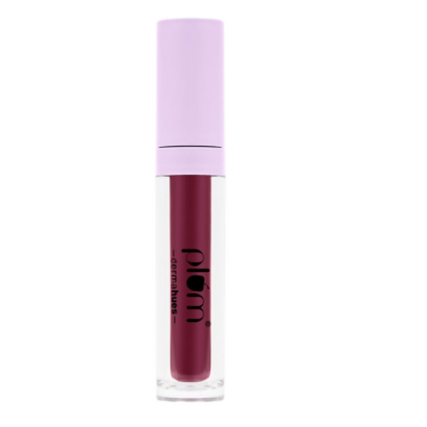 Plum Glassy Glaze Lip Lacquer 3-in-1 Lipstick + Lip Balm + Gloss 08 Fuchsia Fiesta - Distacart