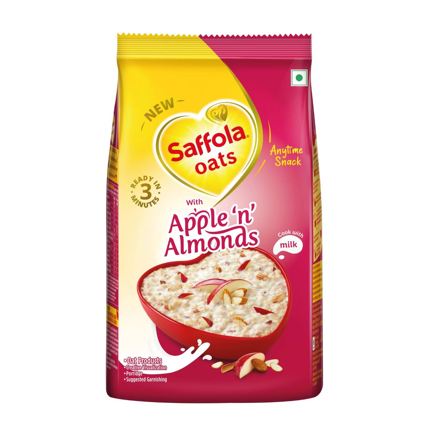Saffola Oats with Apple 'n' Almonds - Distacart