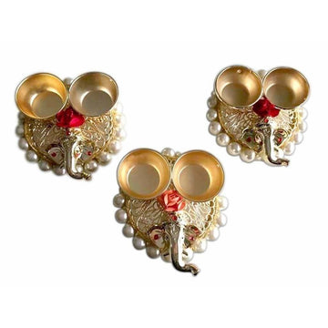 Ganesha Haldi Kumkum Holder - 1 Piece - Distacart