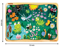 Thumbnail for Webby Amazing Bugs Wooden Jigsaw Puzzle- 40 Pcs - Distacart