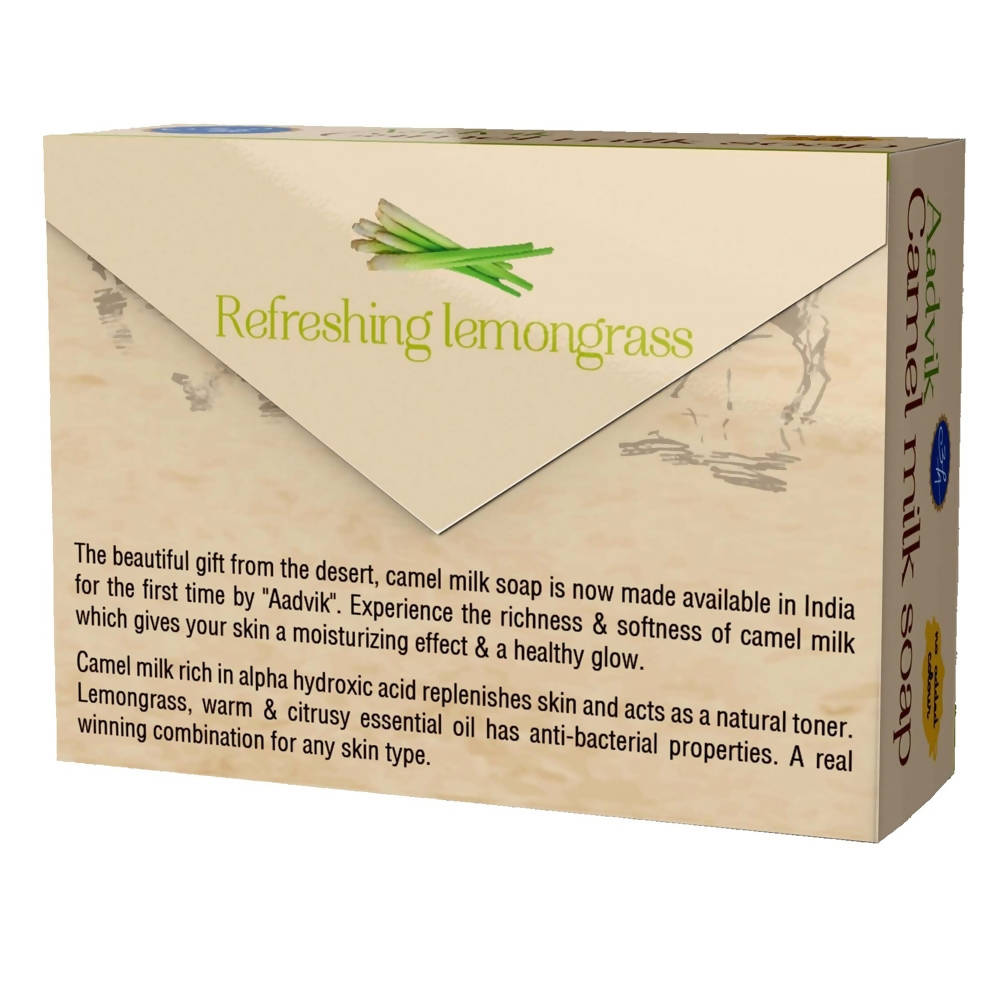 Aadvik Camel Milk Soap - Lemongrass Essential Oil benefits