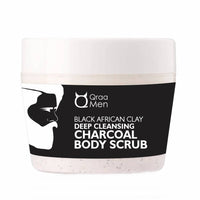 Thumbnail for Qraa Men Black African Clay Deep Cleansing Charcoal Body Scrub