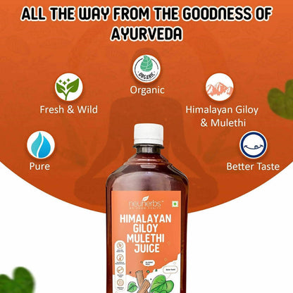 Neuherbs Himalayan Giloy Mulethi Juice Ayurveda