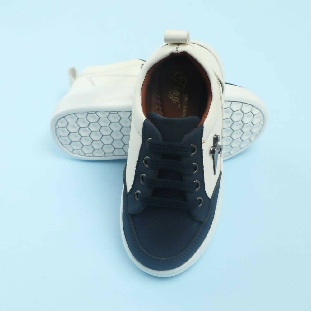 Tiny Bugs Boys Lace Up Casual Shoes - Blue - Distacart