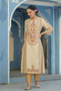 Juniper Women's Cream Rayon Staple Placement Printed A-Line Kurta - Distacart