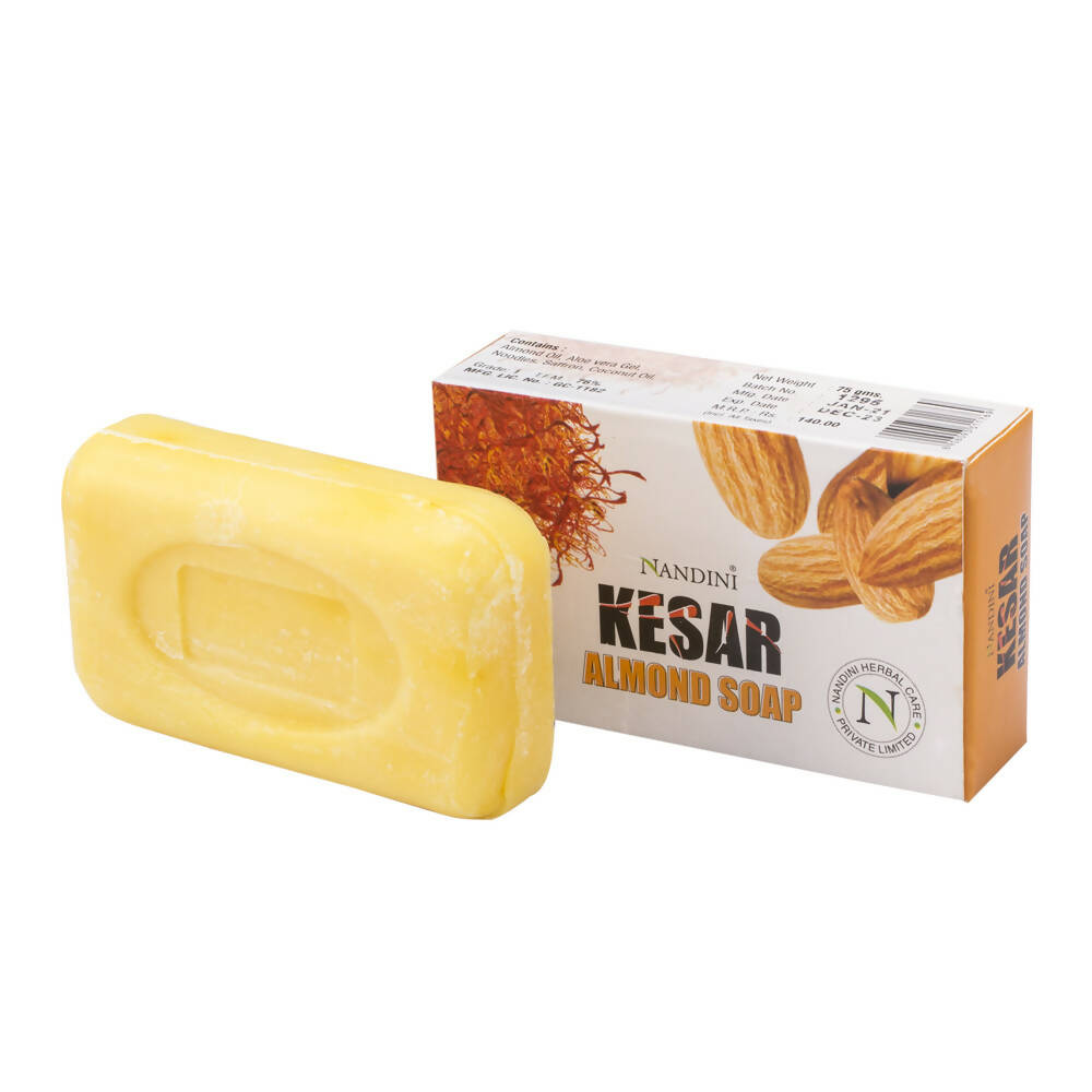 Nandini Herbal Kesar Almond Soap - Distacart