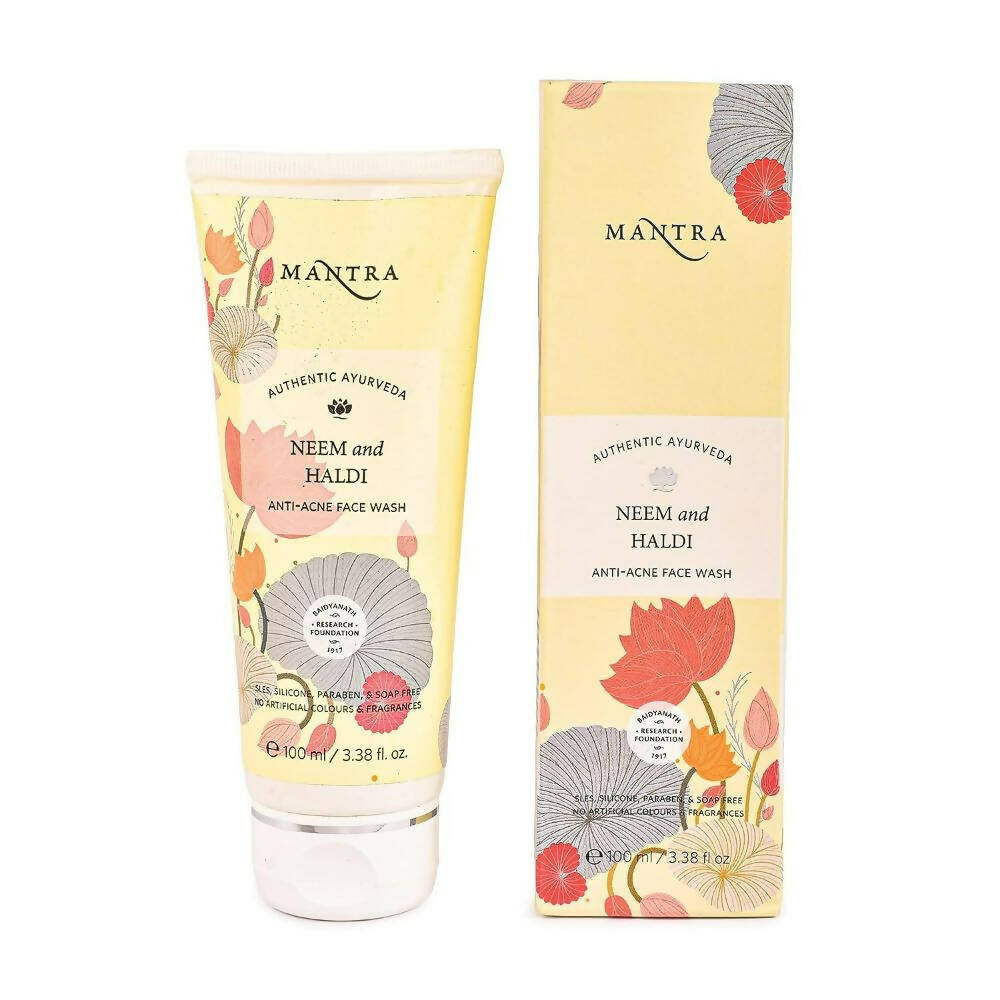Mantra Herbal Neem and Haldi Anti-Acne Face Wash - Distacart