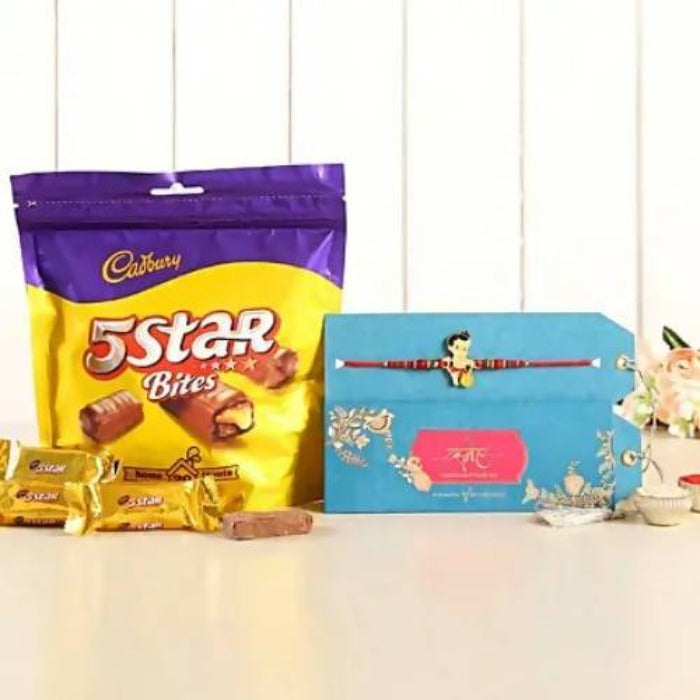 Bal Hanuman Rakhi & 5 Star Miniatures Pack