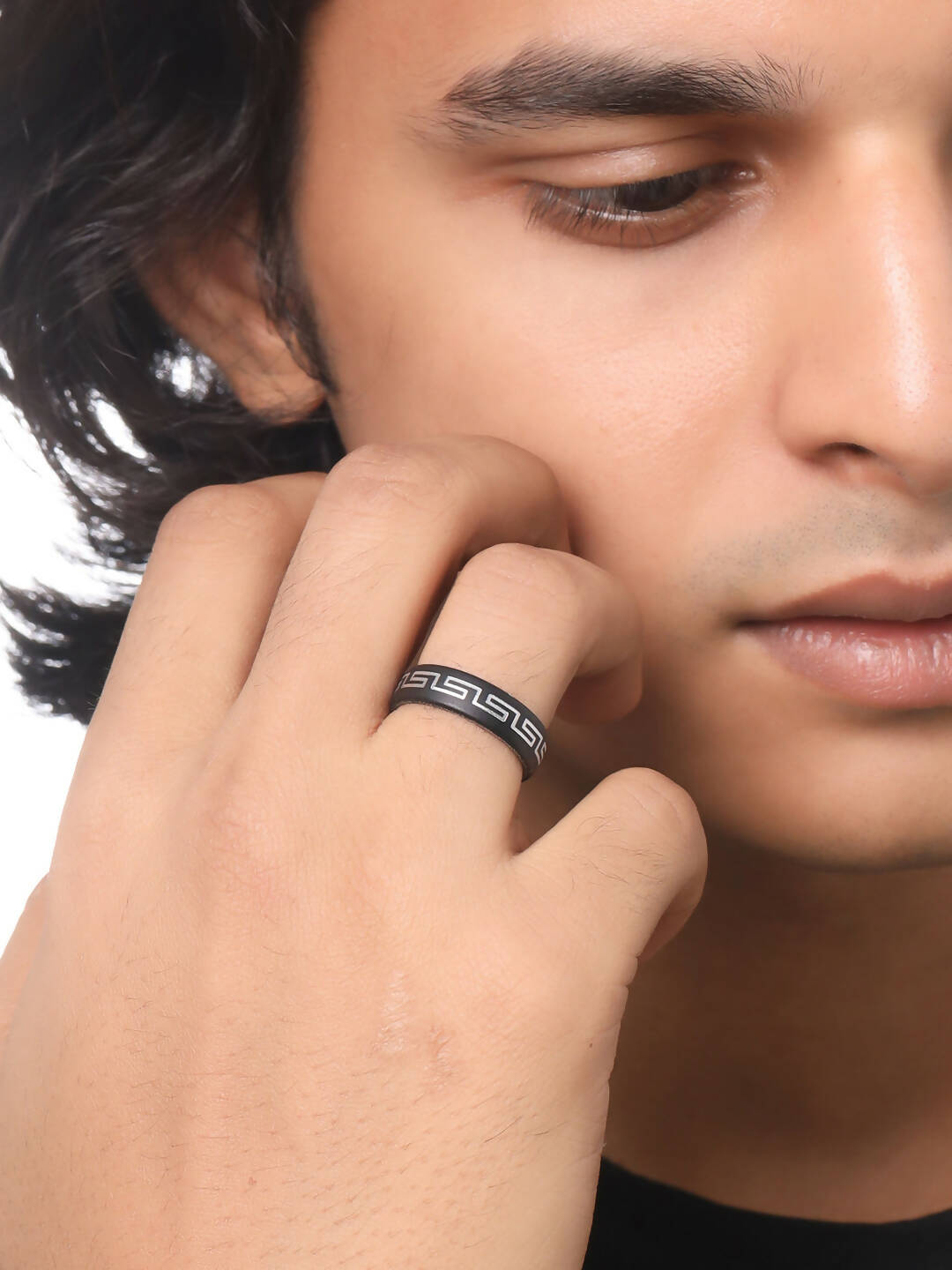 NVR Men's Silver Metal Ring - Distacart