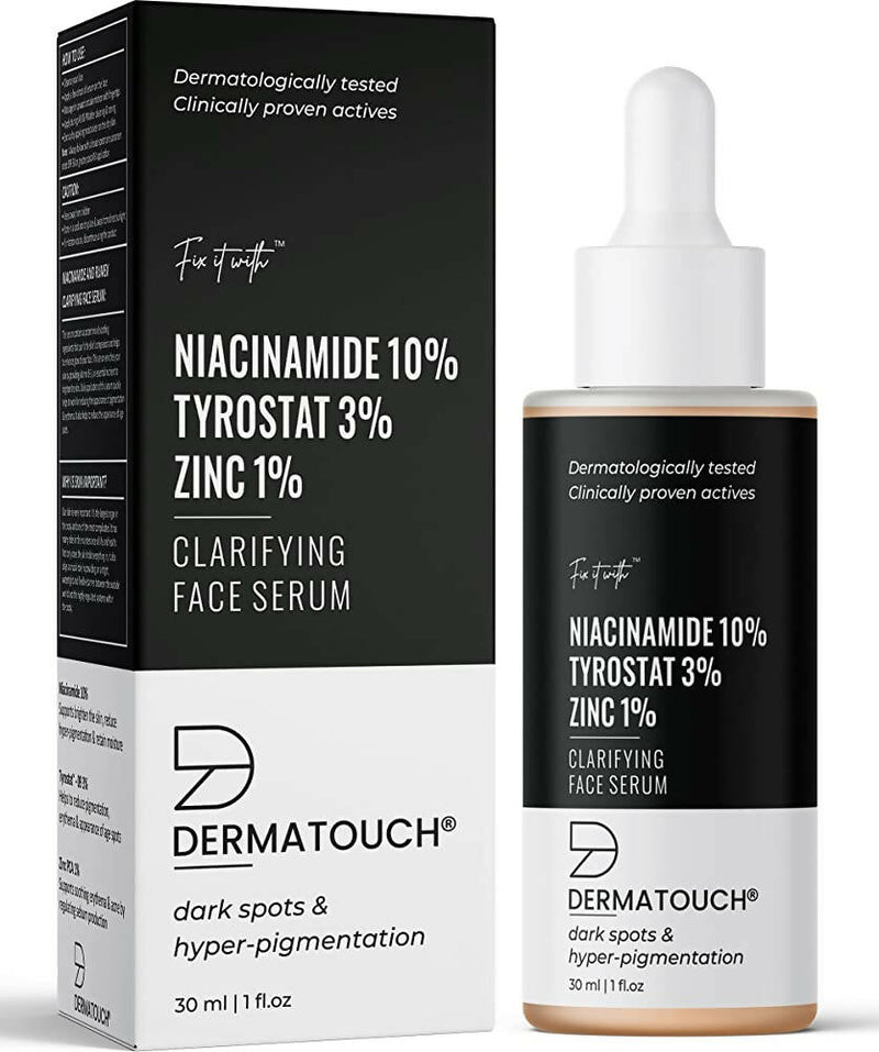 Dermatouch 10% Niacinamide, Tyrostat 3%, Zinc 1% Clarifying Face Serum - Distacart