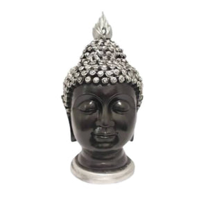 Puja N Pujari Buddha Face Idol Silver Head