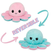 Thumbnail for DIKANG Reversible Octopus plush toy- Pink / Sky Blue - Distacart