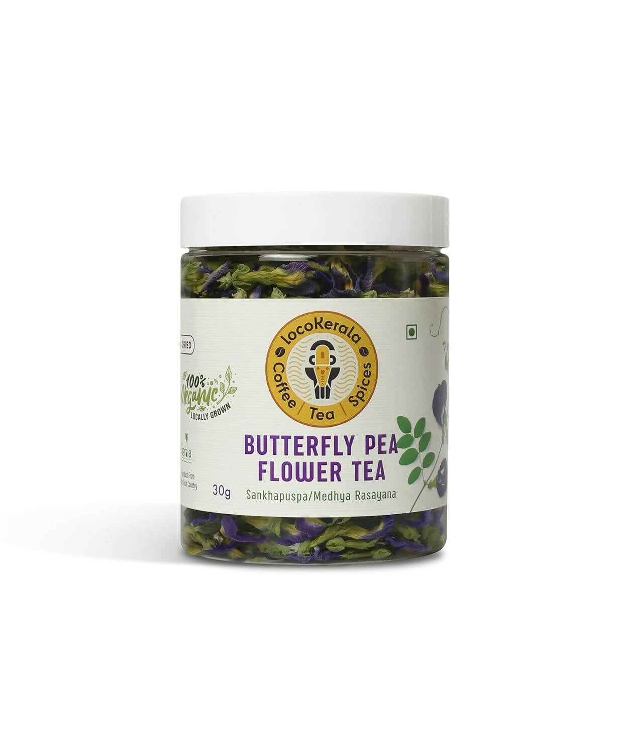 LocoKerala Butterfly Blue Pea Flower Tea - Distacart
