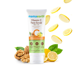 Mamaearth Vitamin C Face Scrub With Vitamin C and Walnut