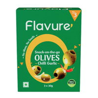 Thumbnail for Flavure Snack-On-The-Go Olives Chilli Garlic - Distacart