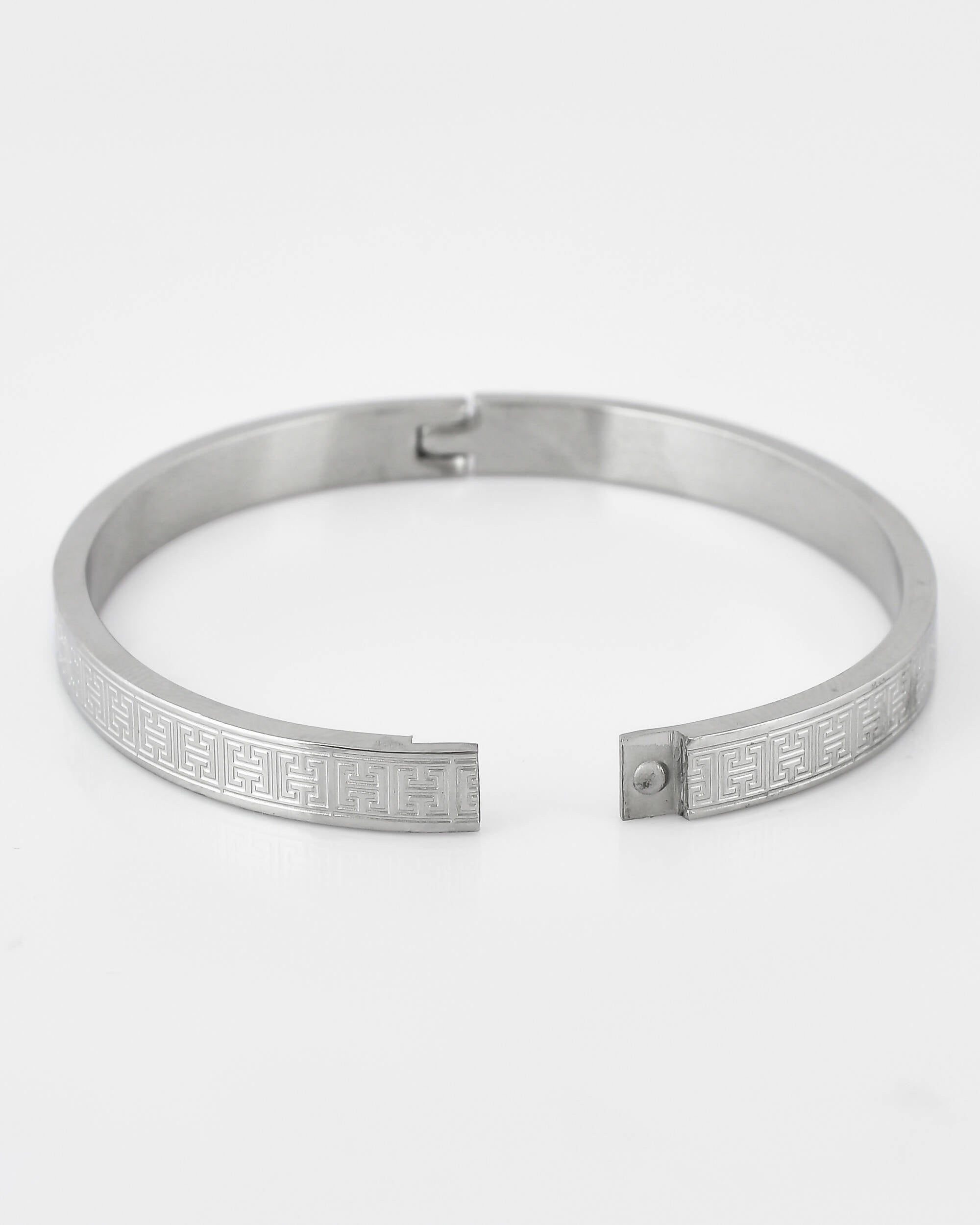VOJ Stainless Steel Silver Bracelet - Distacart