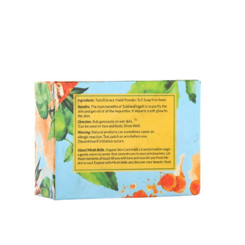 Mirah Belle Tulsi Haldi Purifying Soap - Distacart