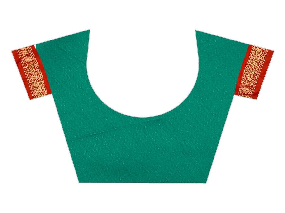 Vamika Banarasi Silk Rama Green Weaving Saree