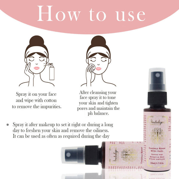 Indulgeo Essentials Camomile Roman Witch Hazel Toning Mist