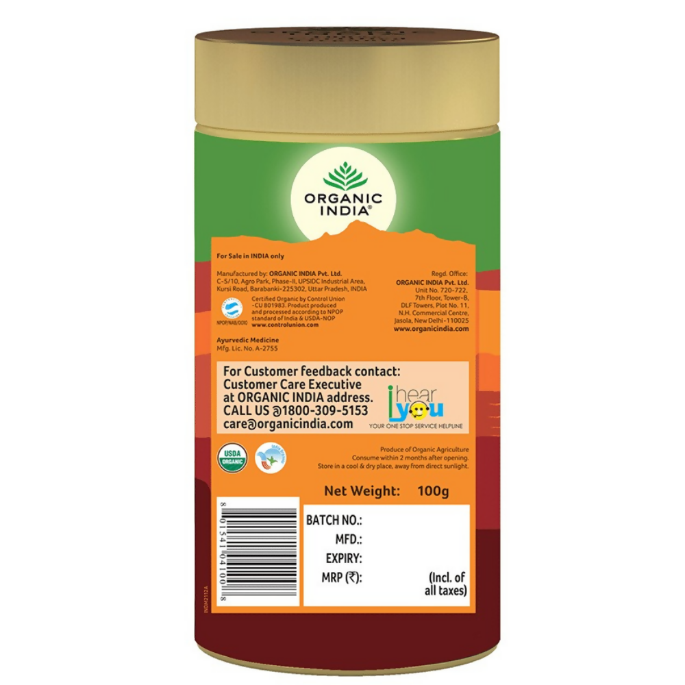 Organic India Tulsi Ginger Green Tea - Distacart