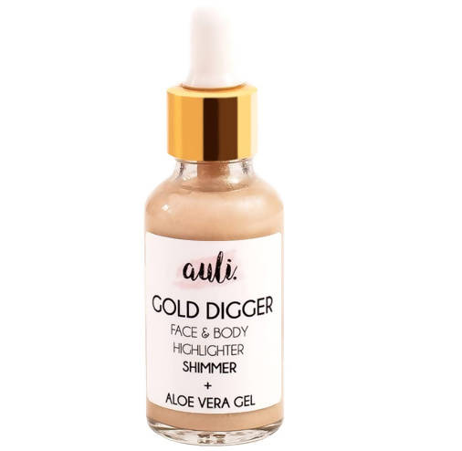 Auli Gold Digger Face & Body Highlighter - Distacart