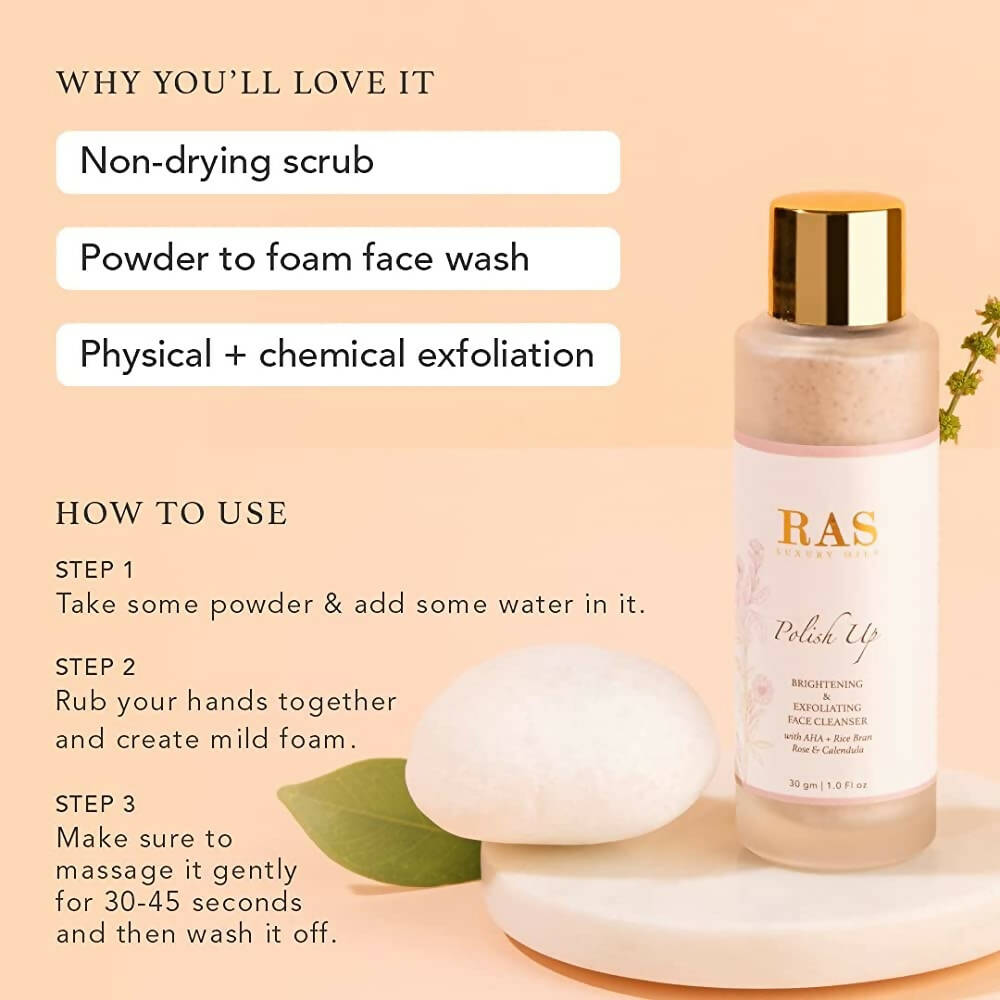 Ras Luxury Oils Polish Up Brightening & Exfoliating Face Cleanser - Distacart