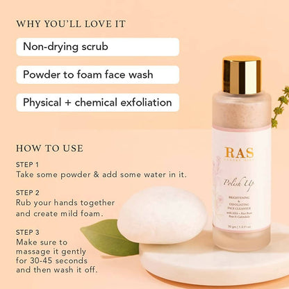 Ras Luxury Oils Polish Up Brightening & Exfoliating Face Cleanser - Distacart