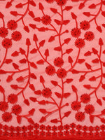 Thumbnail for Red Woven Design Net Saree with Blouse Piece - Kalamkari - Distacart