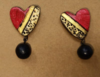 Thumbnail for Terracotta Heart-Shape Ear Studs