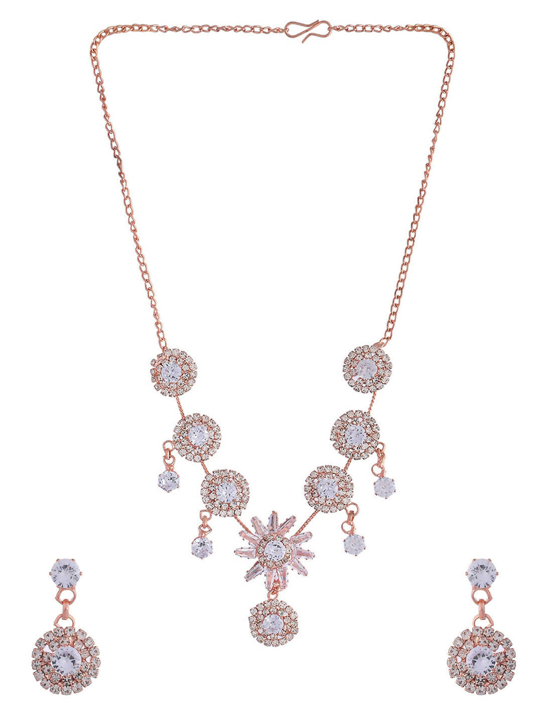 VOJ Women Gold Color stainless steel Jewellery Set - Distacart