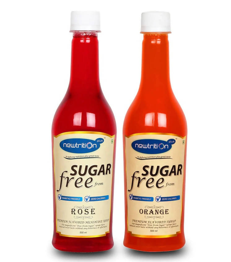 Newtrition Plus Sugar Free Rose & Orange Syrup