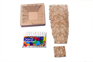 Kraftsman Stack up Puzzles/ Layered Puzzle Butterfly Shape for Kids | Color Kit Included | 18 Pieces Puzzle - Distacart